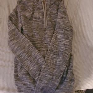 Grey and white sweatshirt